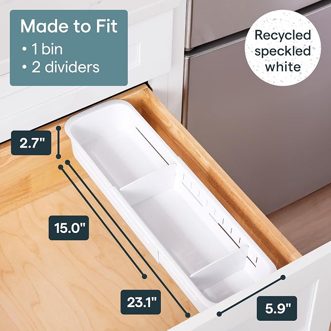 YouCopia DrawerFit Sliding Drawer Sorter, Adjustable Drawer Organizer - Image 5