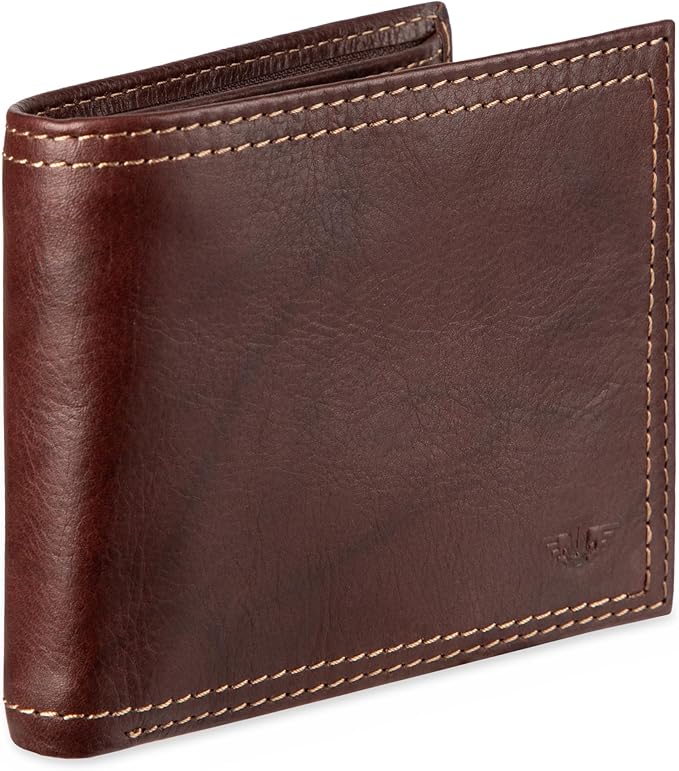 Dockers Men's Bifold Leather Wallet - Thin Slimfold RFID Blocking Security Smart Extra Capacity - Image 2