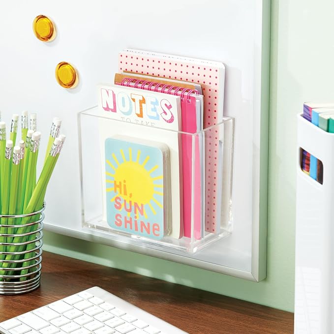iDesign Adhesive Organizer Bin – Affixx Collection - Clear - Image 3
