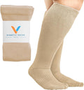 Viasox Compression Socks for Women and Men, Knee High Socks 12-15 mmhg Circulation Support for Flight, Travel by Viasox