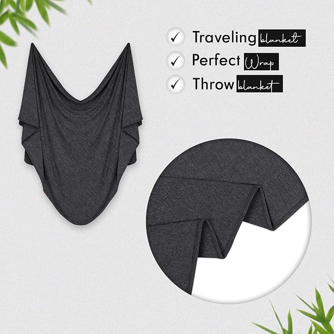 Luxury Cooling Travel Blanket - Stretchy, Lightweight Soft & Breathable Shawl Wraps for Women - Image 2