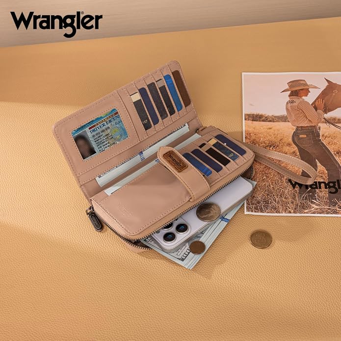 X Wrangler Women's Wallets Bifold Wristlet Wallets for Women Large Capacity Credit Card Wallet with ID Window - Image 2