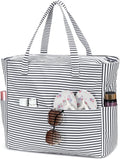 LEDAOU Beach Bag Waterproof Sandproof Women Beach Tote Pool Bag with Zipper for Swim Gym Grocery Travel with Wet Pocket | Sandproof by LEDAOU
