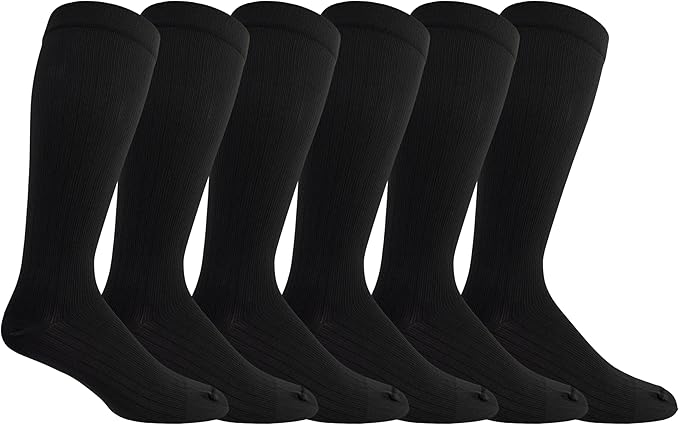 Dr. Scholl's Men's Graduated Compression Over the Calf Socks - 2 & 3 Pair Packs - Comfort Fatigue Relief by DrSchollsSocks