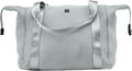 All Week Duffle | 29L | NTB-715 Silver | Large Weekender Travel Duffle, Personal Item, Trolley Sleeve, Sturdy Neoprene & Nylon, Fits Under Airline Seat, TSA Friendly by MerzonTravel