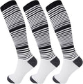 +MD 3 Pairs Bamboo Viscose Compression Socks for Women Men 15-20mmHg Knee High Support Stockings for Pregnancy Nurse Travel by MD