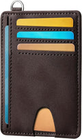 Mayski Slim Wallet, Credit Card Holder for Women, Minimalist Front Pocket RFID Blocking Card Cases, Small Wallet Women Men(CH Coffee) by SLIMELEGANCEPERSONIFIED
