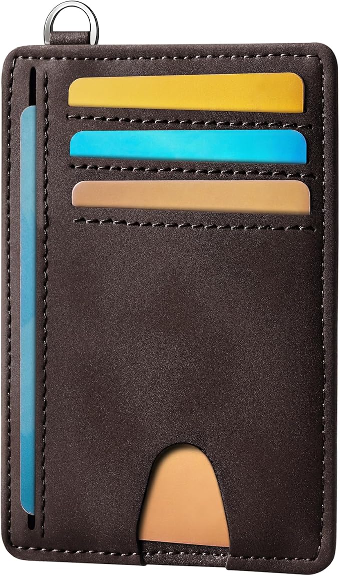 Mayski Slim Wallet, Credit Card Holder for Women, Minimalist Front Pocket RFID Blocking Card Cases, Small Wallet Women Men(CH Coffee) by SLIMELEGANCEPERSONIFIED