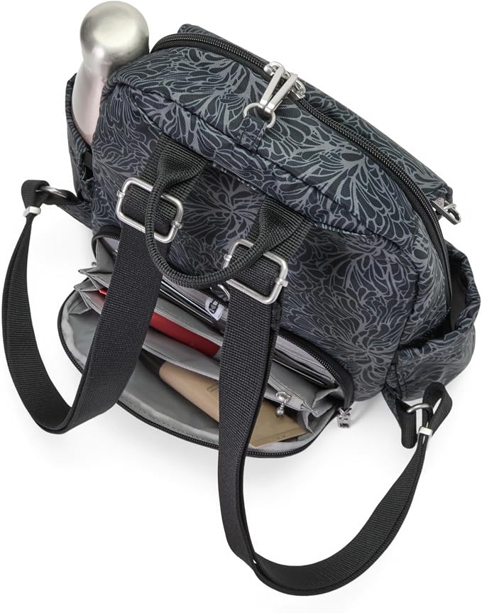 Securtex® Journey Anti-Theft Backpack - Lightweight 10.6"x10.2" RFID Travel Bag w/Locking Zippers, Compact Daypack - Image 4