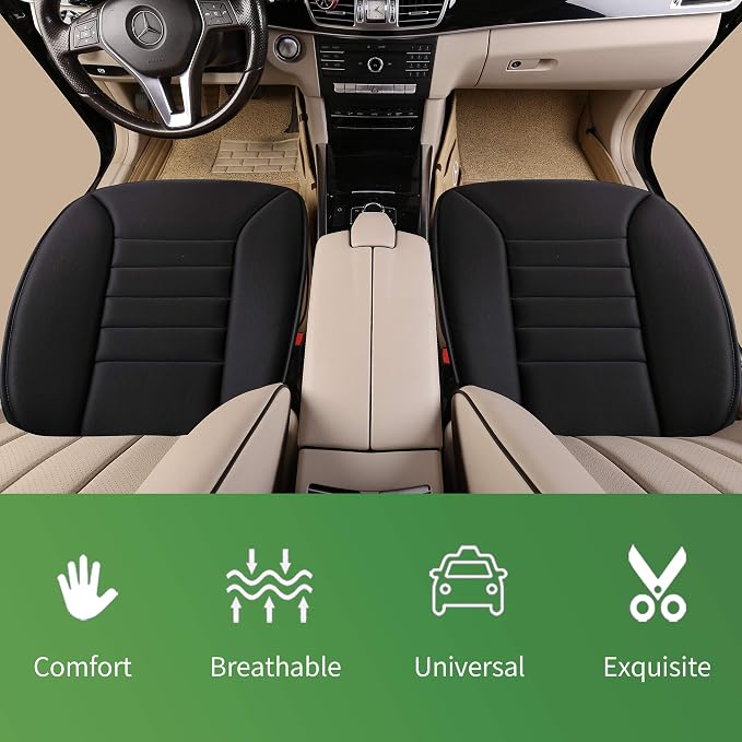 Lofty Aim Car Seat Cushion for Driving, Memory Foam Driver Seat Cushion | Car Seat Cushion for Long Driving, Automotive Seat Cushion for Pain Relief, Car Seat Pillow Fits Most Vehicles, Office, Black - Image 4