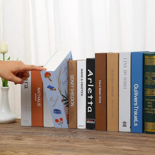 Alice in Wonderland Book Safe with Real Pages, Key Lock Metal Secret Box | Hidden safe box and hollow storage compartment for cash money. Decorative book box stash case for passport savings. - Image 2