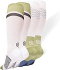 Compression Socks with Grips, 15-20mmHg, Support & Stability for Circulation, Travel, Pregnancy, Nurses by GripjoySocks
