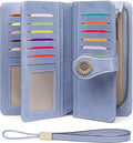 SENDEFN Wallets for Women Leather Credit Card Holder with RFID Blocking Large Capacity Wristlet | with RFID Blocking by SENDEFN
