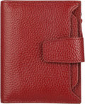 Small Compact Women Wallet RFID Blocking Genuine Leather Bifold Purse with ID Windows by Lavemi