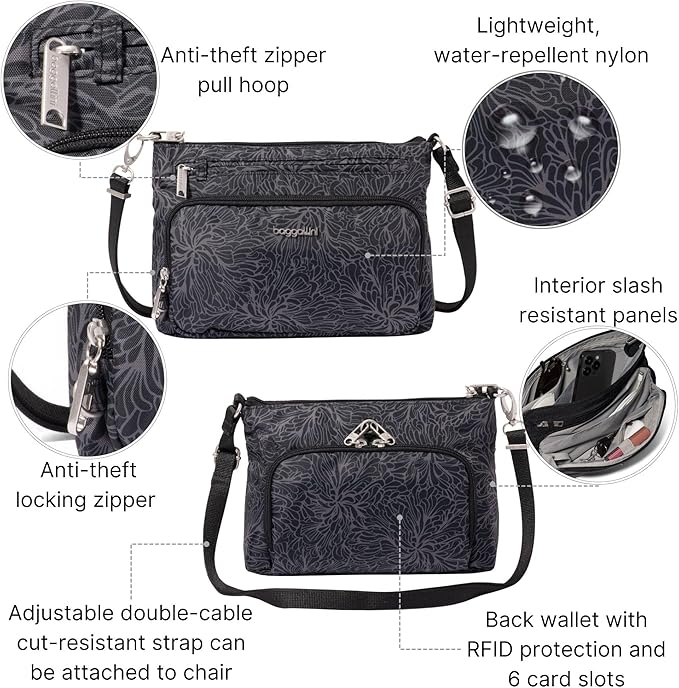 Baggallini Securtex Anti-Theft Keepsake Crossbody - Image 3