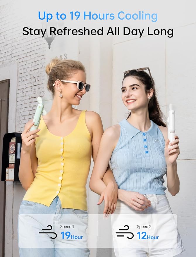 JISULIFE 3 IN 1 Portable Fan with Power Bank & Flashlight Featured | 19H Max Cooling, USB Rechargeable, Pocket-Sized Handheld Fan for Travel, Cruise, Concerts, Makeup, Summer Gifts for Women - Image 3