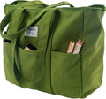 Bagelite Extra Large Canvas Tote for Women Men, Utility Work Bag with Zipper by Bagelite