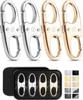 Vantamo Premium 4 Zipper Clips Anti Theft for Backpack, Luggage & Purse, Pull Replacement Zipper Locks, Purse Clip for Travel by Vantamo