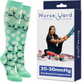 Compression Socks for Nurses - Women & Men - 20-30mmHg Graduated Compression, For Medical Staff, Athletes - 1 Pair by NurseYard