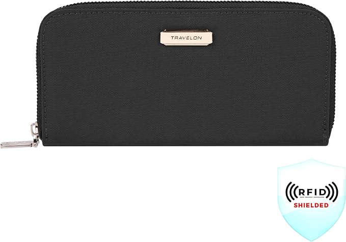 Travelon RFID Blocking Single Zip Wallet - Image 2