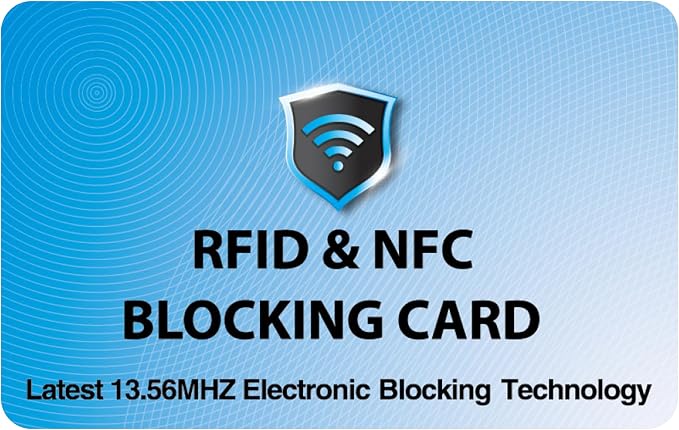 SaiTech IT 2 Pack RFID Blocking Card for Credit Debit ID Card, Sky Blue | Slim Anti-Theft Contactless NFC RFID Blocker Protector, Easily Fit into Wallet and Purse, for Men & Women - Image 8