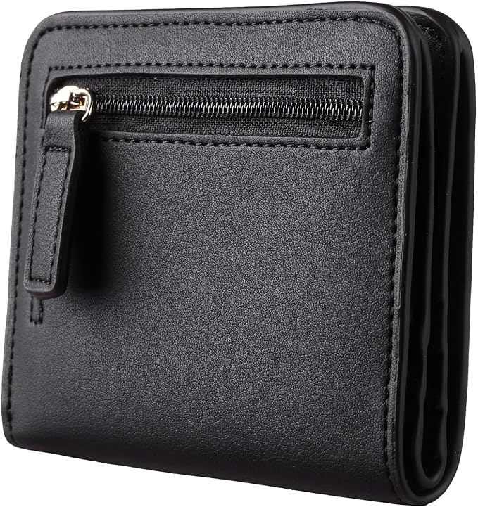 Toughergun Women’s Small Slim Leather Wallet with RFID Protection, Compact Bifold Mini Purse with Clear ID Window - Image 8