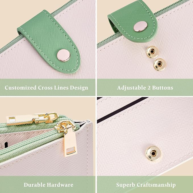 Travelambo RFID Wallet Women Bifold Multi Card Wallet Case with Zipper Pocke Credit Card Holder for Women - Image 5