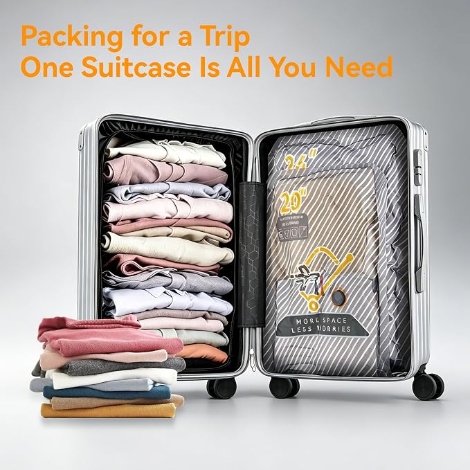 10-Pack Vacuum Bags for Travel with Wireless Rechargeable Pump | Carry-on Size Compression Packing Bags for Luggage & Suitcase, Space Saver for Clothes & Home Seasonal Storage, 3S Vacuum - Image 2