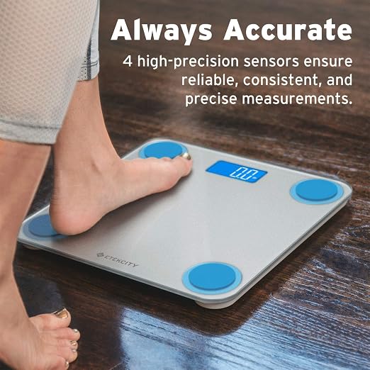 Etekcity Scale for Body Weight, Digital Bathroom Weighing Machine for People, Large and Easy-to-Read Backlight Display, Accurate with High Precision Measurements, Durable Tempered Glass, 400 lbs - Image 4
