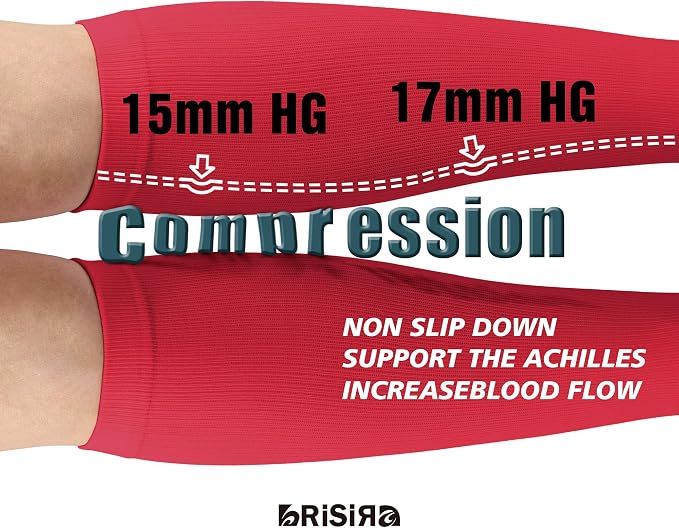 BRISIRA Coolmax Cooling Compression Socks for Women 2 Pairs Knee High 15-20 mmHg Arch Support for Nurse Pregnancy Flying | 2 Pair, Arch Support, Anti Blister, Breathable, Moisture Wicking, Cushioned, Flying, Nurses, Pregnancy, Travel - Image 5