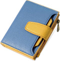 Small Wallet Women RFID Blocking Soft Leather Bifold Compact Card Holder Wallet for Women with Zipper Coin Pocket 4 ID Window by Airkit