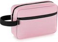 Elviros Travel Toiletry Bag for Women and Men, Lightweight Makeup Bag Hanging Dopp Kit with Compartment Cosmetic Organizer Small Tool Bag Travel Essentials,Gifts for Women(Pink) by Elviros