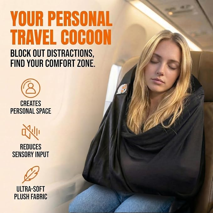 The Slyng-Premium Travel Blanket System – Airplane Sleep Support, Blanket Body Sling for Deep Sleep | Ultra-Soft, Breathable, Compact Carry-On Travel Essential for Long Flights and Car Road Trips - Image 2