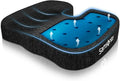 Samsonite Gel Infused Seat Cushion – Ergonomic Cushion for Office Chair, Tailbone Pressure Pad, Coccyx Support for Sciatica, Memory Foam Seat for Car, Desk, or Gaming Chair Use, Black by Samsonite