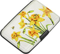 RFID Aluminum Wallet Credit Card Protector Case Holder for Men Women | Mini RFID Aluminum Wallet Credit Cards Holder Business Card Case Metal ID Case for Men Women(Yellow Narcissus) by ELFISH