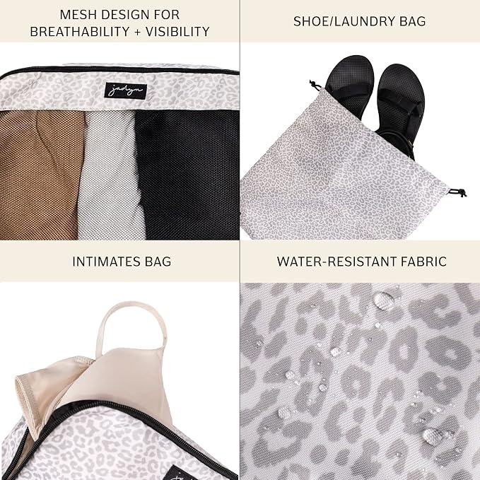Packing Cubes for Travel, 6-Piece Large Packing Cube Organizer Set for Suitcase, Duffel Bag, Luggage, Multiple Sizes Travel Essentials (Desert Leopard) - Image 3