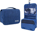 Lcsmaokin Large Capacity Toiletry Bag Travel Bag with Hanging Hook for Men and Women Waterproof Travel Cosmetic Bag Bathroom Storage Bag for Brushes Set, Full-Sized Shampoo, Toiletries, (Navy Blue) by Lcsmaokin