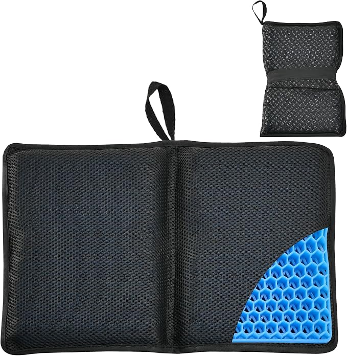 SABADO Portable Small Stadium Seats Cushions,Bleacher Gel Seat Pad,Foldable Travel Seat Cushion for Sport Game Open-air Concert Camping Hiking Hard Surfaces Reduce Discomfort by SABADO