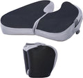 Travel Cushion Airplane Seat, Small Foldable Hemorrhoid Pillow | Compact Airplane Memory Foam Seat Cushion For Long Flights, Travel Essentials For Comfort, Sciatica Pain Relief by TravelEssential