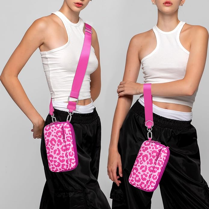 FODOKO Wristlet wallets for Women RFID crossbody bags with 4 Zippers | Checkered quilted nylon with credit card slots, cell phone organizer, and coin purse for travel and everyday carry - Image 2