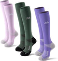 Compression Socks for Women and Men,Mild Support(3 Pairs) Unisex | Knee High,Graduated Compression,L/R Foot Labels,Breathable Fabric,Best for Flying/Nurses/Travel/Cycling/Pregnancy/Daily Wear by musesox