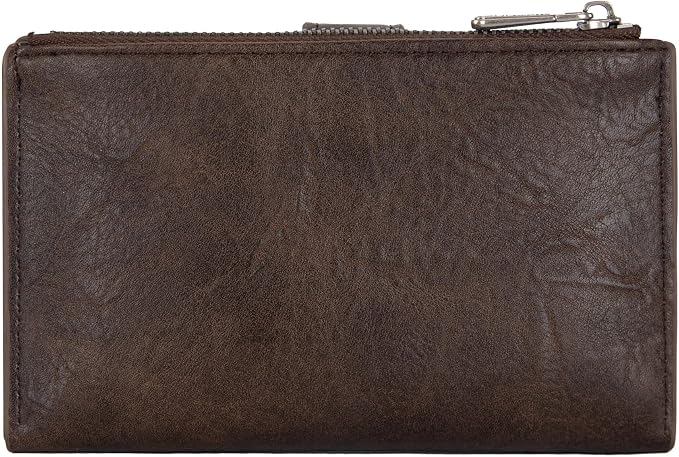 Wrangler Wallet for Women Bifold Card Holder with Zipper and ID Window - Image 4