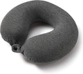 Bucky Jersey Stripe Travel Comfort, Travel Accessories, Memory Foam Neck Pillow, Black Stripe, One Size by Bucky