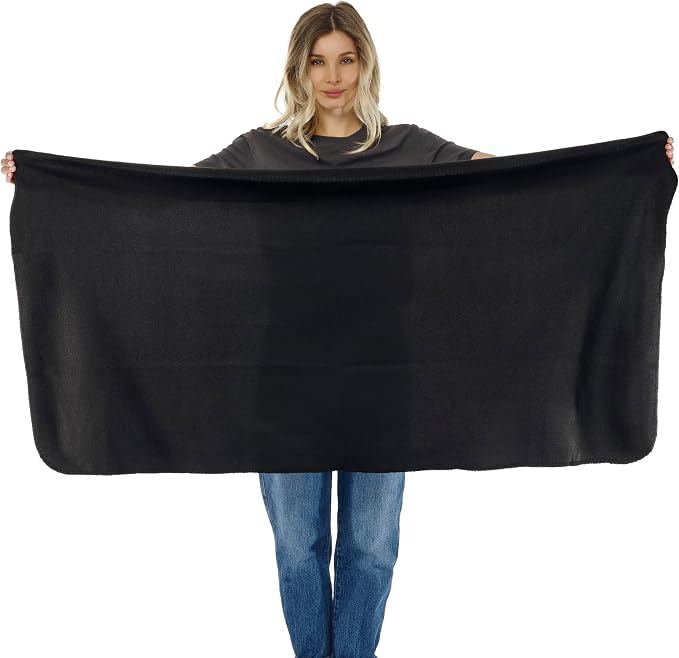 Lewis N. Clark Ultimate Comfort Set + Portable Travel Kit for Airplane, Includes Inflatable Pillow + Zippered Carrying Case, Cozy Fleece Blanket, Eye Mask for Sleeping & Foam Ear Plugs, Black - Image 5