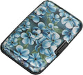 RFID Aluminum Wallet Credit Card Protector Case Holder for Men Women | Mini RFID Aluminum Wallet Credit Cards Holder Business Card Case Metal ID Case for Men Women(Cute Flowers) by ELFISH