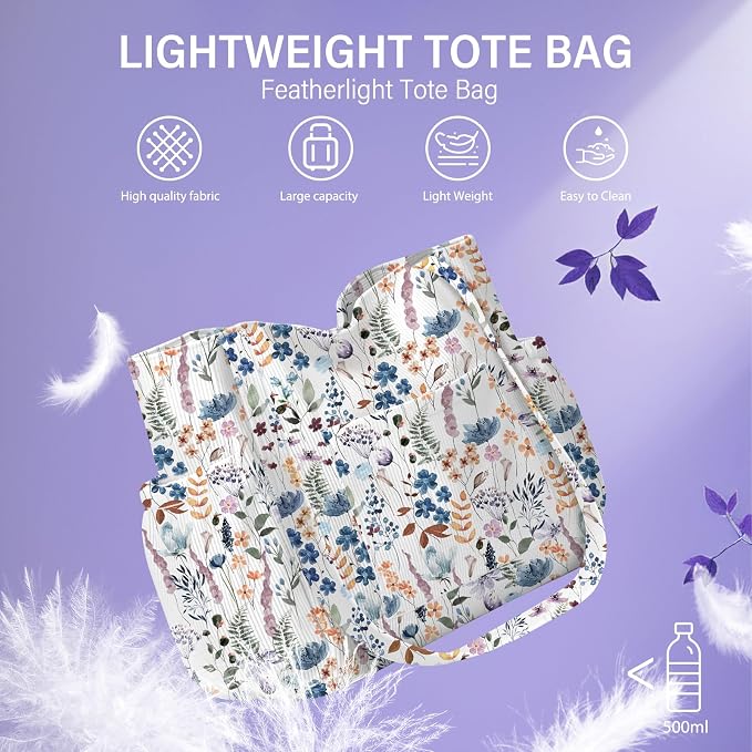 Corduroy Tote Bag for Women,Large Capacity Cute Tote Bags With 6 Pockets,Crossbody Shoulder Handbag for Work Travel Gym - Image 8