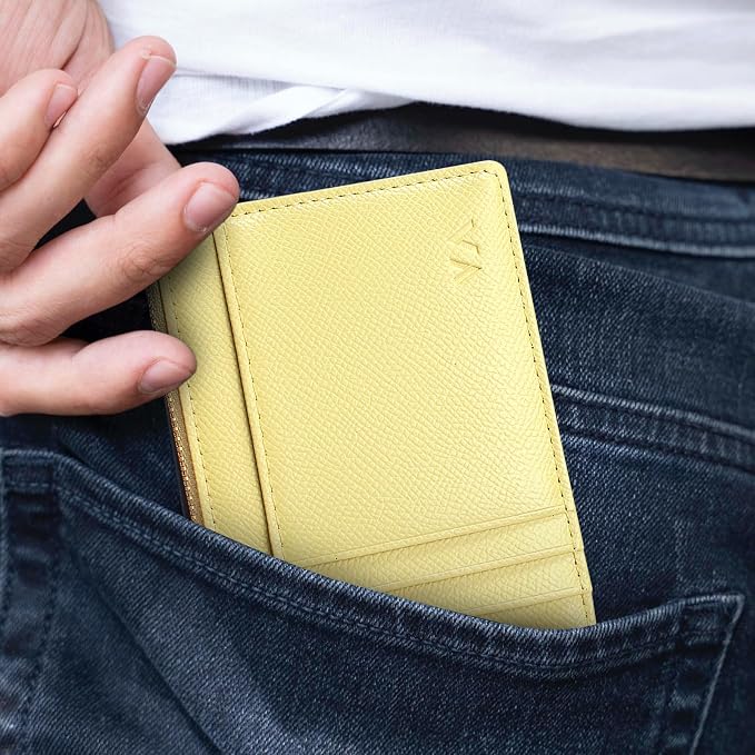 Valentoria Slim RFID Blocking Card Holder Small Pocket Wallet Keychian Zipper Coin Purse Mini Cash & Coin & Cards Case for Women Men | Slim - Image 5