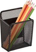 Magnetic Pen Holder - Mesh Locker Cups, Black | Strong Magnet Storage Marker Pen Pencil Organizer for Refrigerator, Whiteboard,Locker Accessories by Sanpaint
