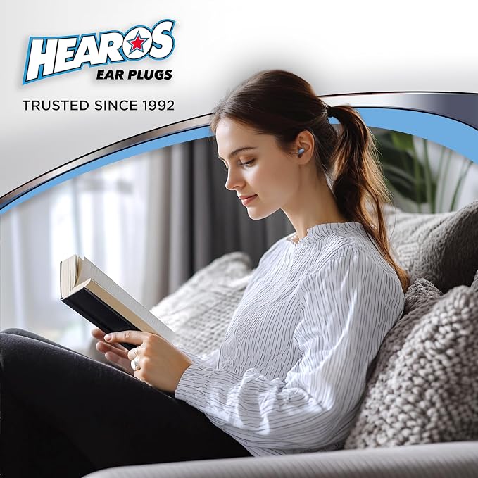 HEAROS AirPlugs Airline Pressure Reducing Earplugs, 1 Pair + Free Case, Latex Free Silicone, Reduce Ear Pain, NRR 20, Clear (5805) - Image 7