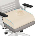 TranquilRelax XL Memory Foam Seat Cushion for Office Chair, Khaki | Medium-firm Support for Long Sitting, Washable Mesh Cover, Non-slip Base, Perfect for Car Seats & Short Drivers by Unknown